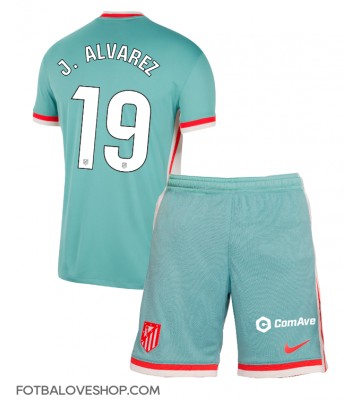 Atletico Madrid Julian Alvarez #19 Dětské Venkovní Dres 2024-25 Krátký Rukáv (+ trenýrky)